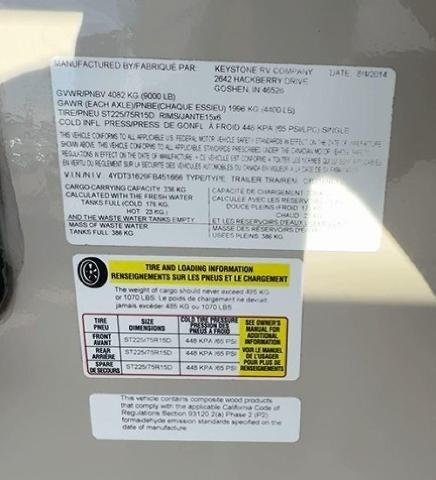 2015 KEYSTONE 316RL Base