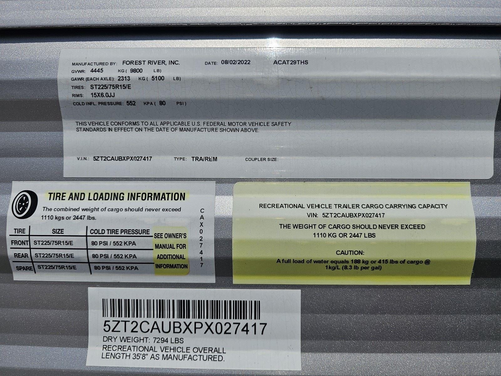 2023 COACHMEN CATALINA Base