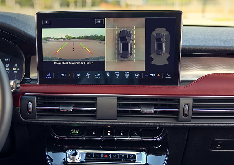 The large center touchscreen of a 2024 Lincoln Corsair® SUV is shown. | Mathews Lincoln in Marion OH