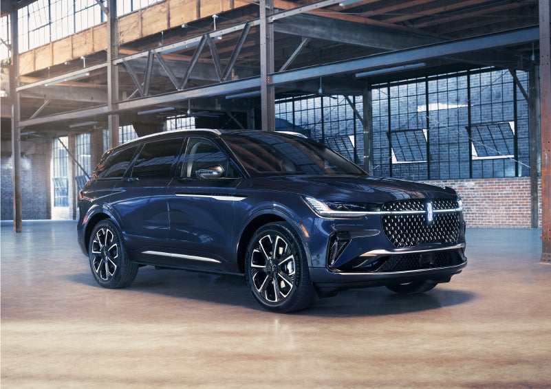 A 2024 Lincoln Nautilus® SUV is parked in an industrial space. | Mathews Lincoln in Marion OH