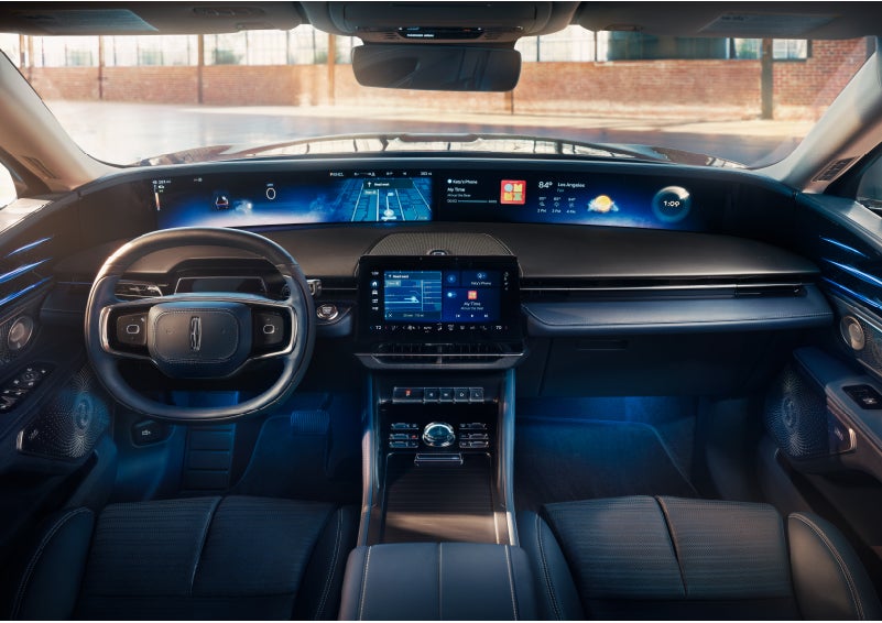 The panoramic display is shown in a 2024 Lincoln Nautilus® SUV. | Mathews Lincoln in Marion OH