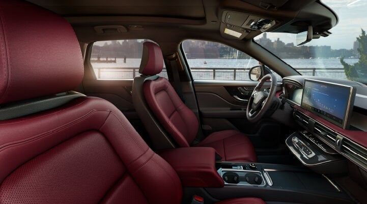 The available Perfect Position front seats in the 2025 Lincoln Corsair® SUV are shown. | Mathews Lincoln in Marion OH