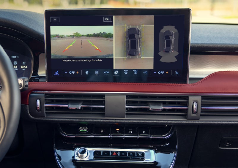 The large center touchscreen of a 2024 Lincoln Corsair® SUV is shown. | Mathews Lincoln in Marion OH