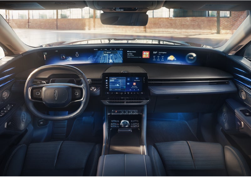 The panoramic display is shown in a 2026 Lincoln Nautilus® SUV. | Mathews Lincoln in Marion OH