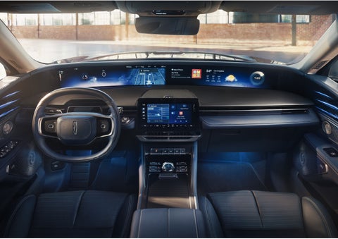 The panoramic display is shown in a 2026 Lincoln Nautilus® SUV. | Mathews Lincoln in Marion OH